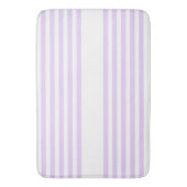 Lila paars en wit vijf strepen patroon badmat (Voorkant Verticaal)