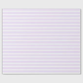 Lila paars en wit vijf strepen patroon cadeaupapier (Vlak)