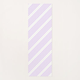 Lila paars en wit vijf strepen patroon yogamat