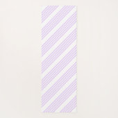 Lila paars en wit vijf strepen patroon yogamat (Achterkant)