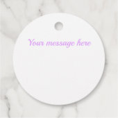 Lila paars- en witdiamantpatroon bedankjes labels (Achterkant)