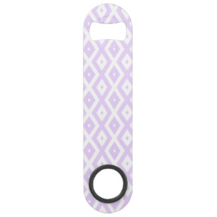 Lila paars- en witdiamantpatroon speed flessenopener