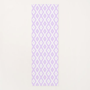 Lila paars- en witdiamantpatroon yogamat