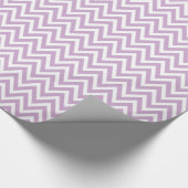 Lila Paars en witte Chevron Cadeaupapier (Hoek)
