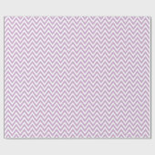 Lila Paars en witte Chevron Cadeaupapier (Vlak)