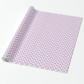 Lila Paars en witte Chevron Cadeaupapier (Uitgerold)
