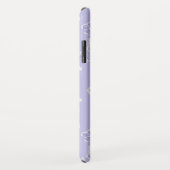 Lila Paars- en witte vlinderpatroonpatroon Case-Mate iPhone Case (Achterkant/rechts)