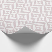 Lila Paars geometrisch decomgrenzingspatroon Cadeaupapier (Hoek)