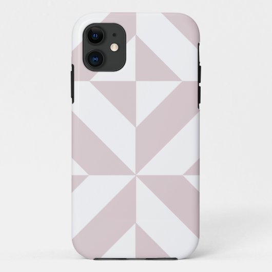Lila Paars geometrisch decomgrenzingspatroon Case-Mate iPhone Case (Achterkant)