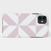Lila Paars geometrisch decomgrenzingspatroon Case-Mate iPhone Case (Achterkant (horizontaal))