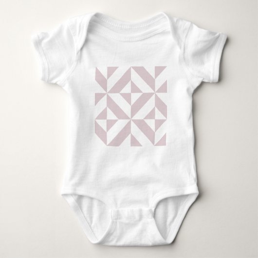 Lila Paars geometrisch decomgrenzingspatroon Romper (Voorkant)