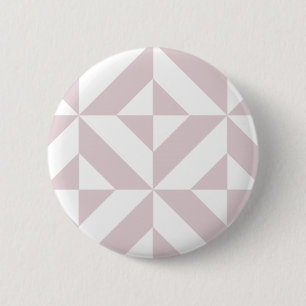 Lila Paars geometrisch decomgrenzingspatroon Ronde Button 5,7 Cm