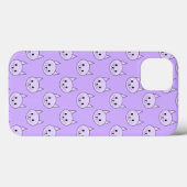 Lila Paars kattenpatroon. Case-Mate iPhone Case (Achterkant (horizontaal))
