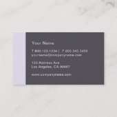 Lila Paars Modern Visitekaartje (Achterkant)