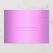 Lila Paars Quinceanera sparen de datum Briefkaart (Achterkant)