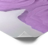 Lila Paars Roos 20 Tafel-weddenschappen Poster (Hoek)