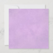 Lila Paars Roos Chic Wedding Rehearsal & Dinner Kaart (Achterkant)