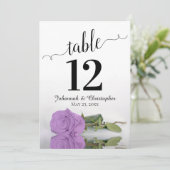 Lila Paars Roos Chic Wedstrijd-nummer Groot (Staand voorkant)