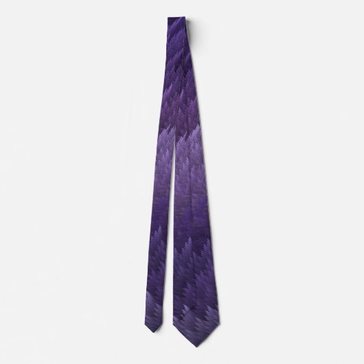 Lila Paars Stropdas met Tartankelvormig patroon (Achterkant)
