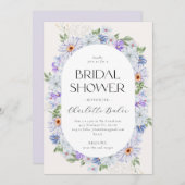 Lila Paars Vrijgezellenfeest Kaart (Voorkant / Achterkant)