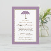 Lila Paars Vrijgezellenfeest Kaart (Staand voorkant)