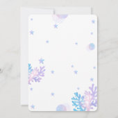 Lila Paars Zee Zeemeermin Birthday Kaart (Achterkant)