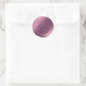 Lila Paarse 2 Letter Monogram Wax Seal Stickers (Tas)