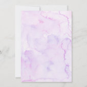 Lila Paarse Afro-Afrikaanse Baby heeft een douche  Kaart (Achterkant)