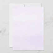 Lila Paarse Aqeeqah Moslim Verjaardag Meisje Kaart (Achterkant)