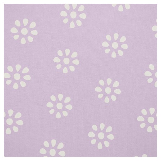 Lila paarse bloemen Boho esthetisch patroon Stof (Swatch)