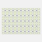 Lila Paarse Bloemen Lente Bloemstuk Inpakpapier Vel (Voorkant 2)