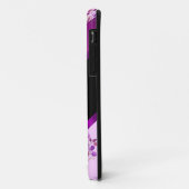Lila paarse  bloemmotief Case-Mate iPhone case (Achterkant/links)