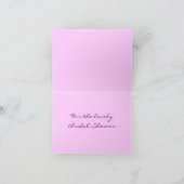 LILA PAARSE dank u - Vrijgezellenfeest Bedankkaart (Binnen)