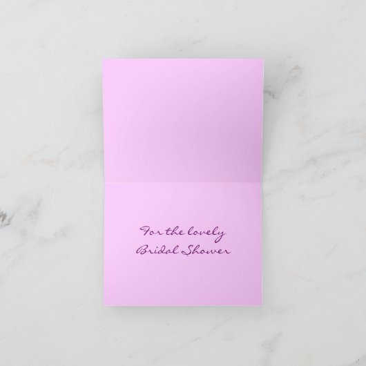 LILA PAARSE dank u - Vrijgezellenfeest Bedankkaart (Binnen)