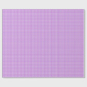 Lila Paarse Eenvoudige Plaid Cadeaupapier (Vlak)