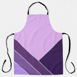 Lila Paarse elegante Vee Home Pattern Schort