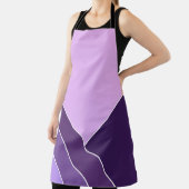 Lila Paarse elegante Vee Home Pattern Schort (Insitu)