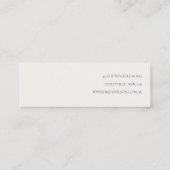 Lila Paarse Floral Oorbel Stud Hoop Houder Mini Visitekaartje (Achterkant)