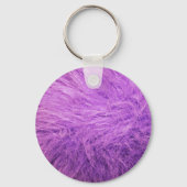Lila Paarse Fur Sleutelhanger (Achterkant)