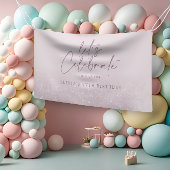 Lila paarse glitter elegant verjaardag uniek spandoek