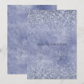 Lila Paarse glitter Glitz glans (Voorkant / Achterkant)