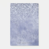 Lila Paarse glitter Glitz glans Post-it® Notes (Voorkant)