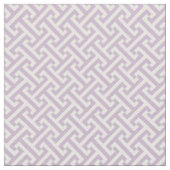 Lila Paarse Grieks sleutelpatroon Stof (Close Up)