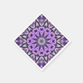 Lila paarse mandala servet (Hoek)