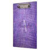 Lila Paarse metallische glitter Modern Glam Luxe Klembord (Links)