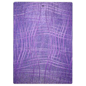 Lila Paarse metallische glitter Modern Glam Luxe Klembord (Achterkant)