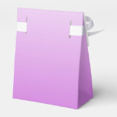 Lila paarse ombre gepersonaliseerde naam bedankdoosjes (Achterkant)