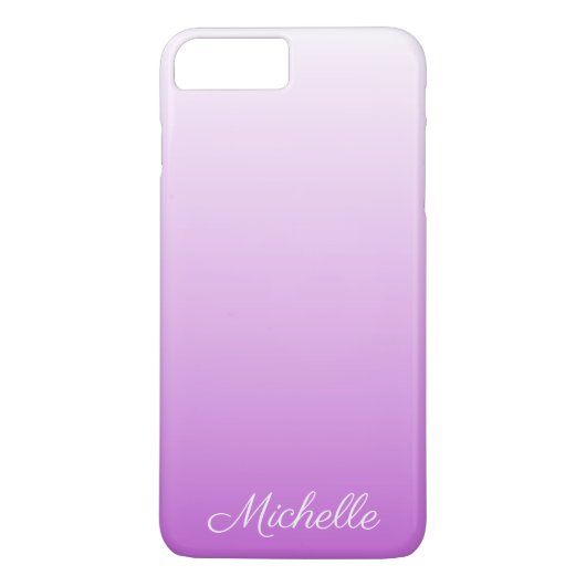 Lila paarse ombre gepersonaliseerde naam Case-Mate iPhone case (Achterkant)