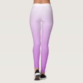 Lila paarse ombre gepersonaliseerde naam leggings (Achterkant)