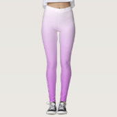 Lila paarse ombre gepersonaliseerde naam leggings (Voorkant)